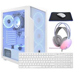 PC Montado Gamer AMD Ryzen 3 3200G de 4.0GHz 16GB de RAM / 512GB SSD + Kit Gamer - Branco