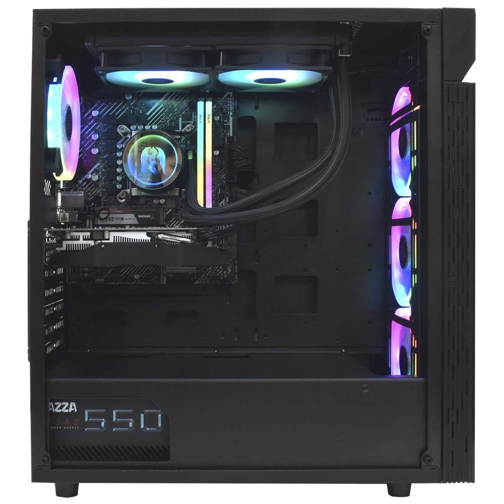 PC Montado Gamer Intel Core i5 10400T de 2.0GHz 16GB de RAM / 256GB SSD / Radeon RX580 8GB - Preto