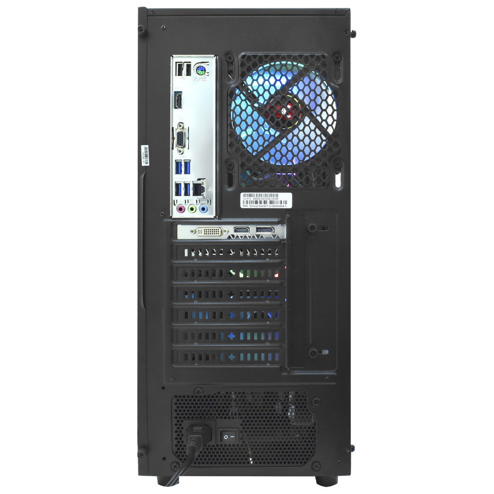 PC Montado Gamer Intel Core i5 10400T de 2.0GHz 16GB de RAM / 256GB SSD / Radeon RX580 8GB - Preto