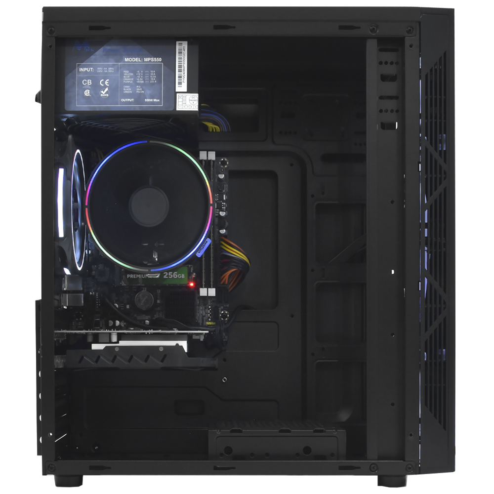 PC Montado Gamer Intel Core i5 2500 de 3.3GHz 16GB de RAM / 256GB SSD / GeForce GTX750TI 4GB + Kit Gamer - Preto
