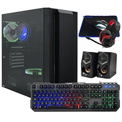 PC Montado Gamer Intel Core i5 6400 de 2.7GHz 16GB de RAM / 240GB SSD / GeForce GT730 4GB + Kit Gamer - Preto