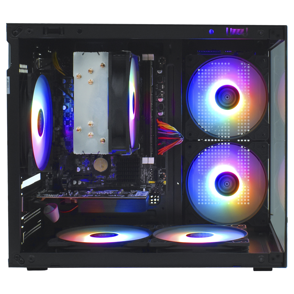 PC Montado Gamer Intel Core i7 2600 de 3.4GHz 8GB de RAM / 256GB SSD / GeForce GT730 4GB + Kit Gamer - Preto 