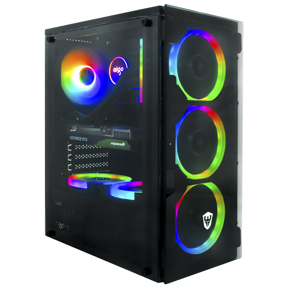 PC Montado Gamer Intel Core i7 6700 de 3.2GHz 16GB de RAM / 512GB SSD / GeForce RTX3050 6GB - Preto