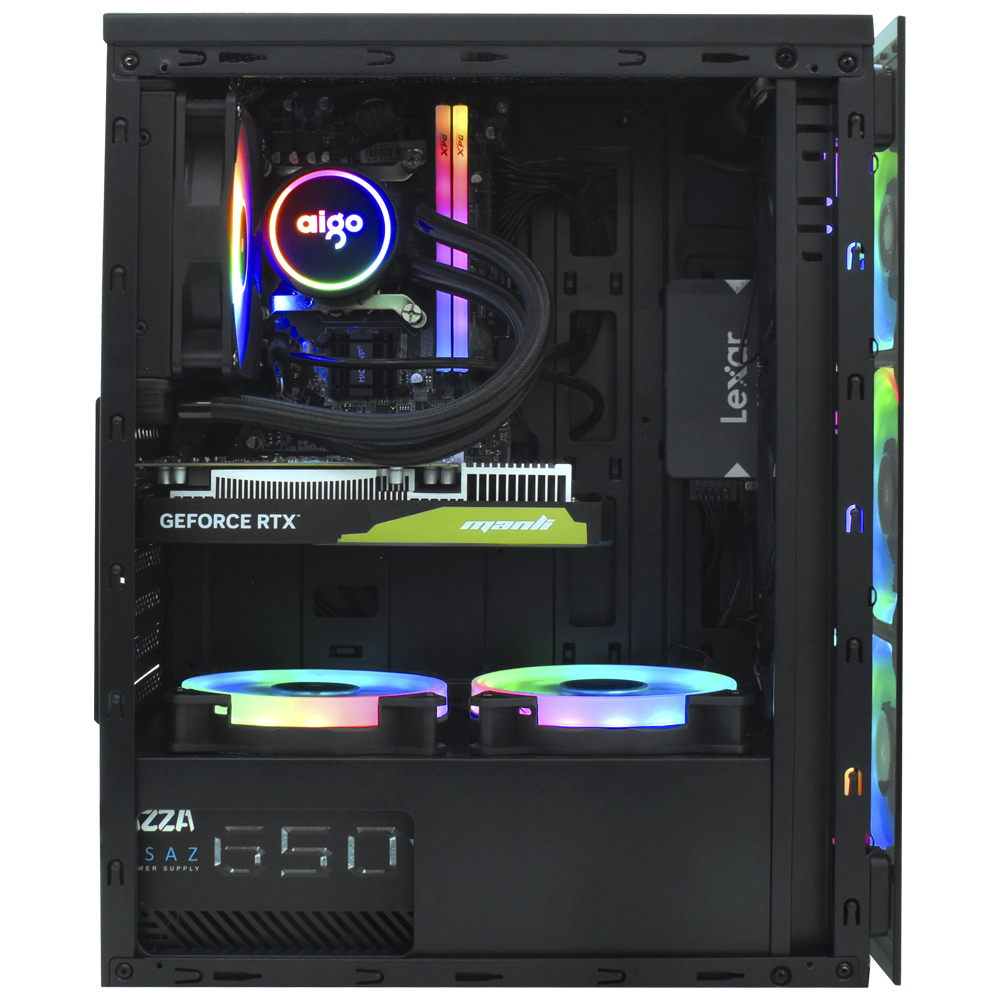 PC Montado Gamer Intel Core i7 6700 de 3.2GHz 16GB de RAM / 512GB SSD / GeForce RTX3050 6GB - Preto