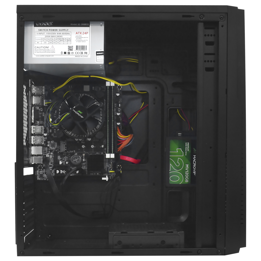 PC Montado Intel Core i3 3220 de 3.3GHz 16GB de RAM / 120GB SSD + Monitor / Mouse / Teclado / Mouse Pad - Preto