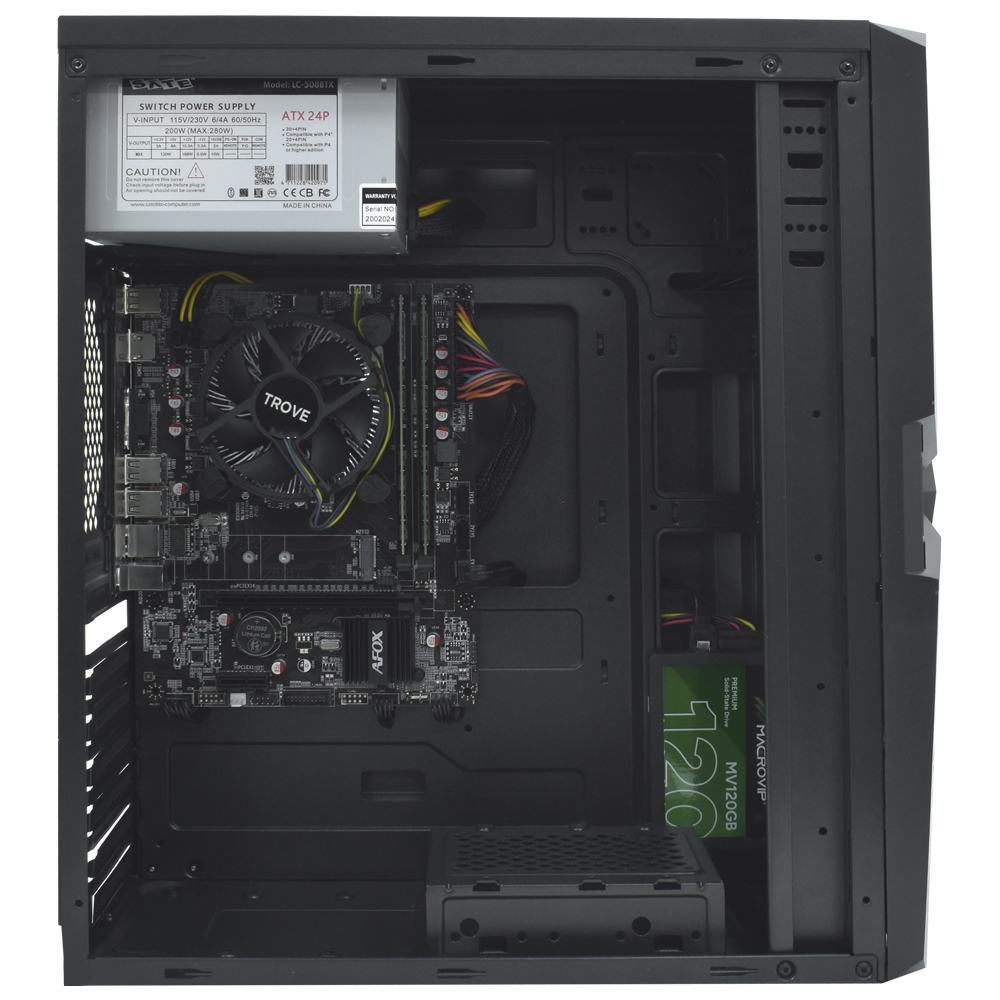 PC Montado Intel Core i5 2400 de 3.3GHz 8GB de RAM / 120GB SSD + Monitor / Mouse / Mousepad / Teclado - Preto