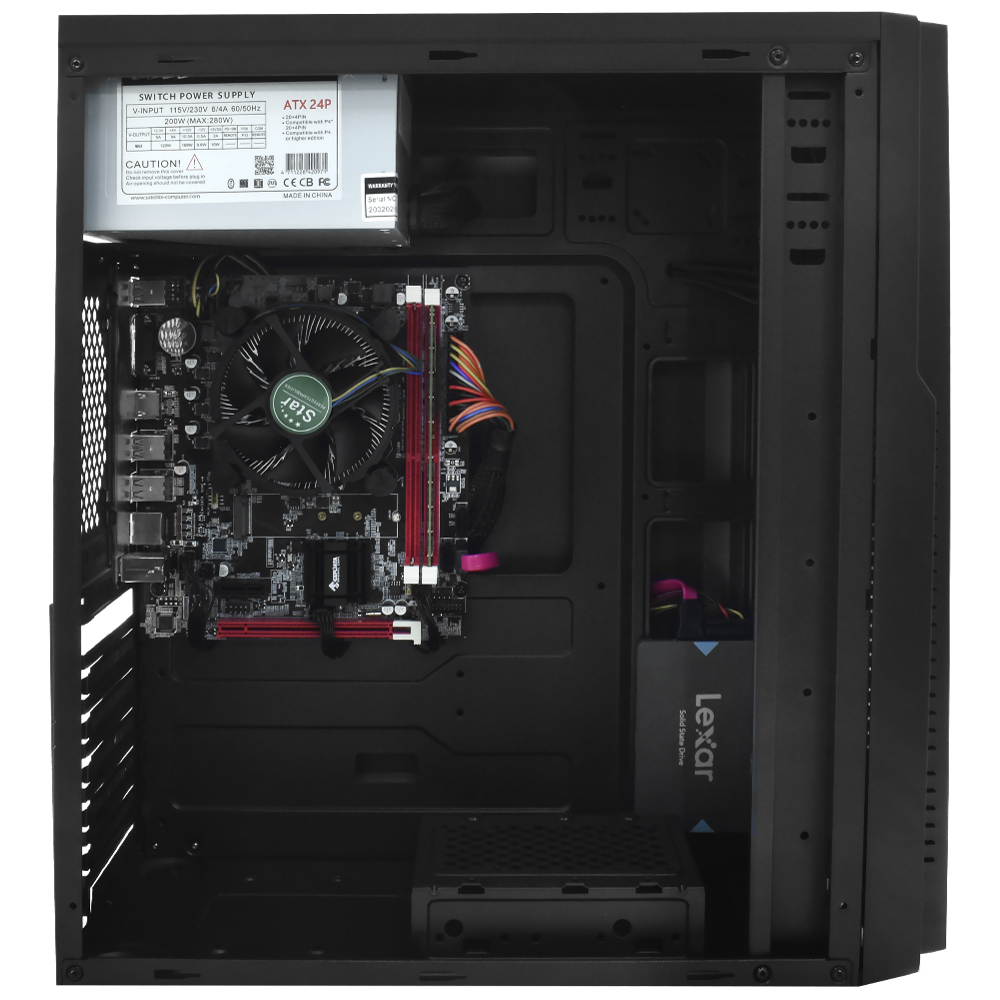 PC Montado Intel Core i5 2500 de 3.3GHz 8GB de RAM / 240GB SSD + Mouse / Teclado / Mouse Pad - Preto