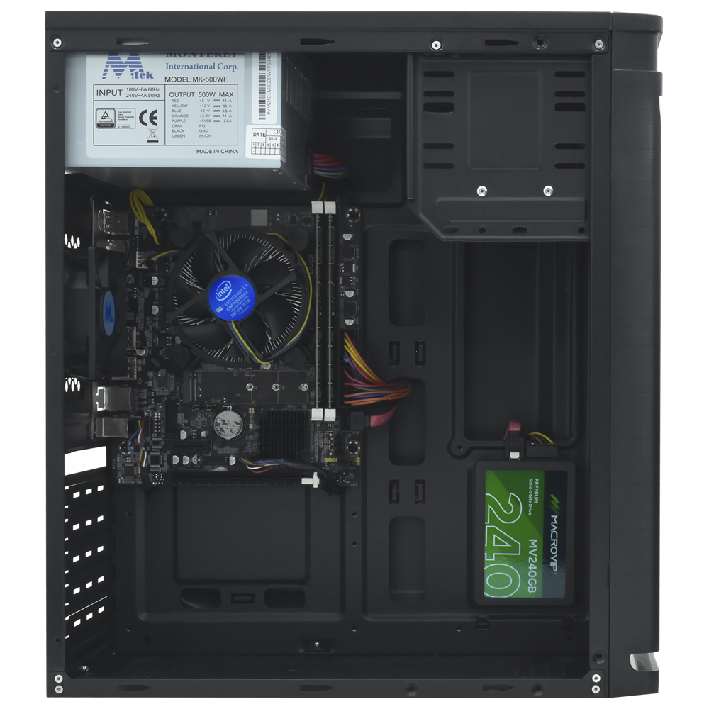 PC Montado Intel Core i5 3450 de 3.1GHz 16GB de RAM / 240GB SSD + Monitor / Mouse / Teclado / Mouse Pad - Preto