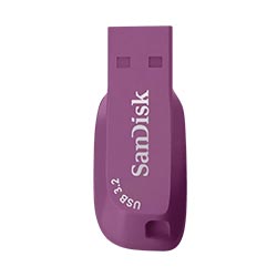 PENDRIVE 128GB SANDISK Z410 ULTRA SHIFT USB 3.2 DRIVE/100MBs ROXO SDCZ410-128G-G46CO