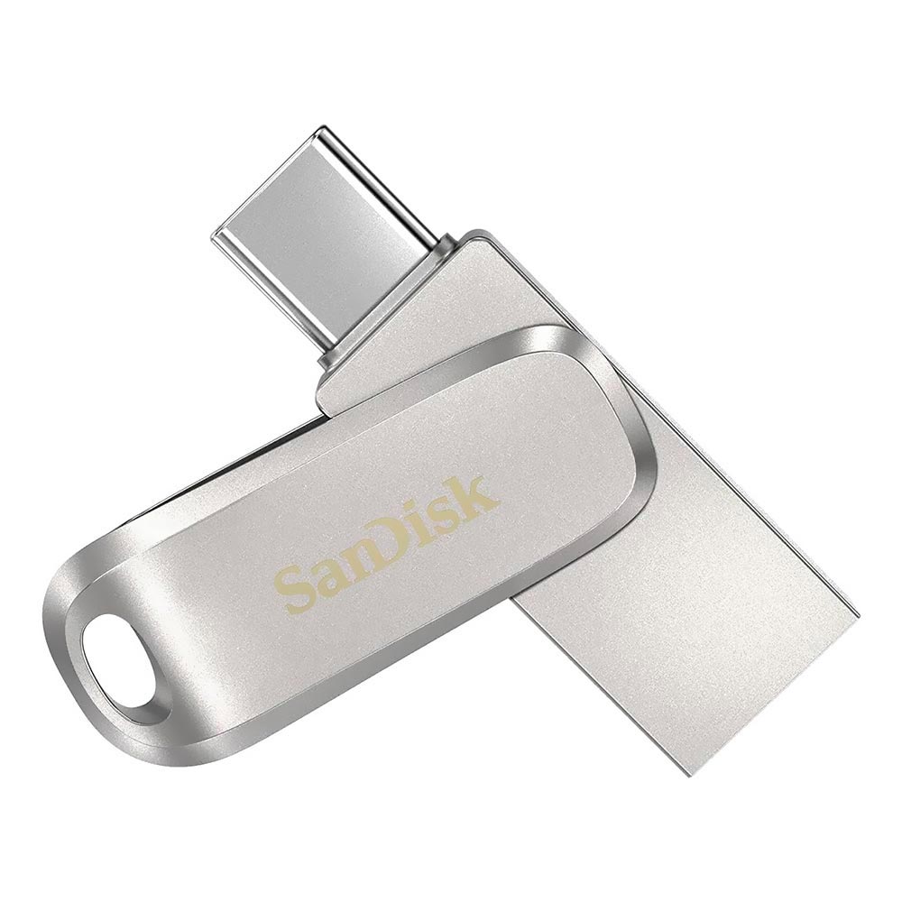 PENDRIVE  32GB SANDISK G46 ULTRA DUAL DRIVE LUXE TYPE-C/USB 3.0 PRATA SDDDC4-032G-G46 