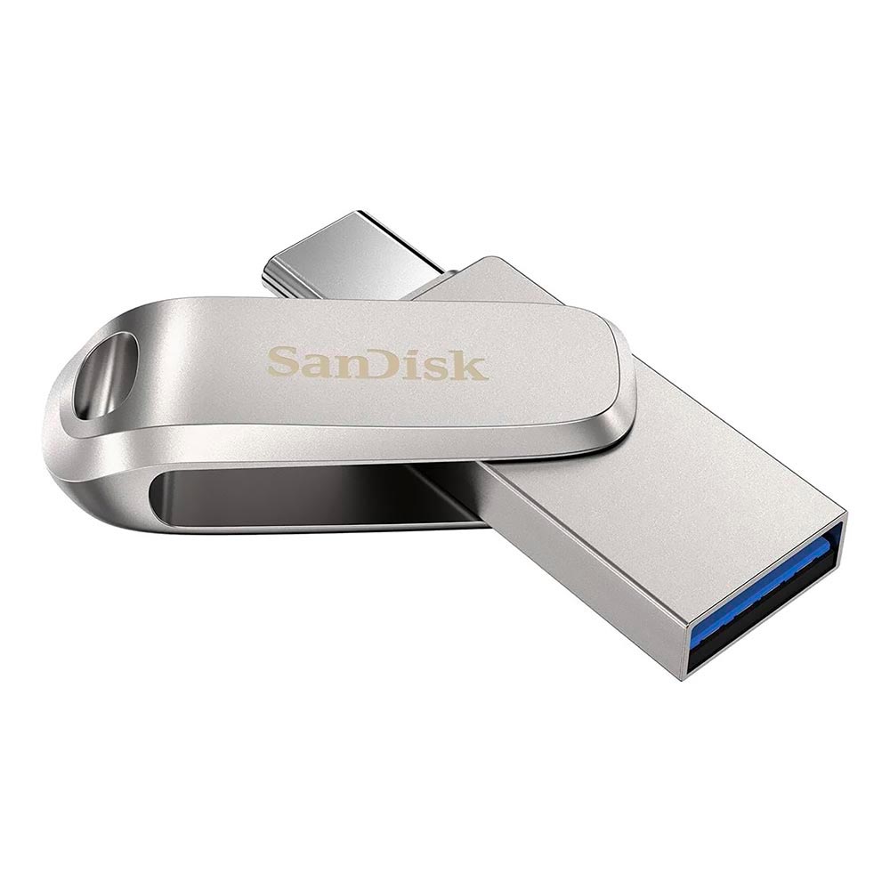 PENDRIVE  32GB SANDISK G46 ULTRA DUAL DRIVE LUXE TYPE-C/USB 3.0 PRATA SDDDC4-032G-G46 