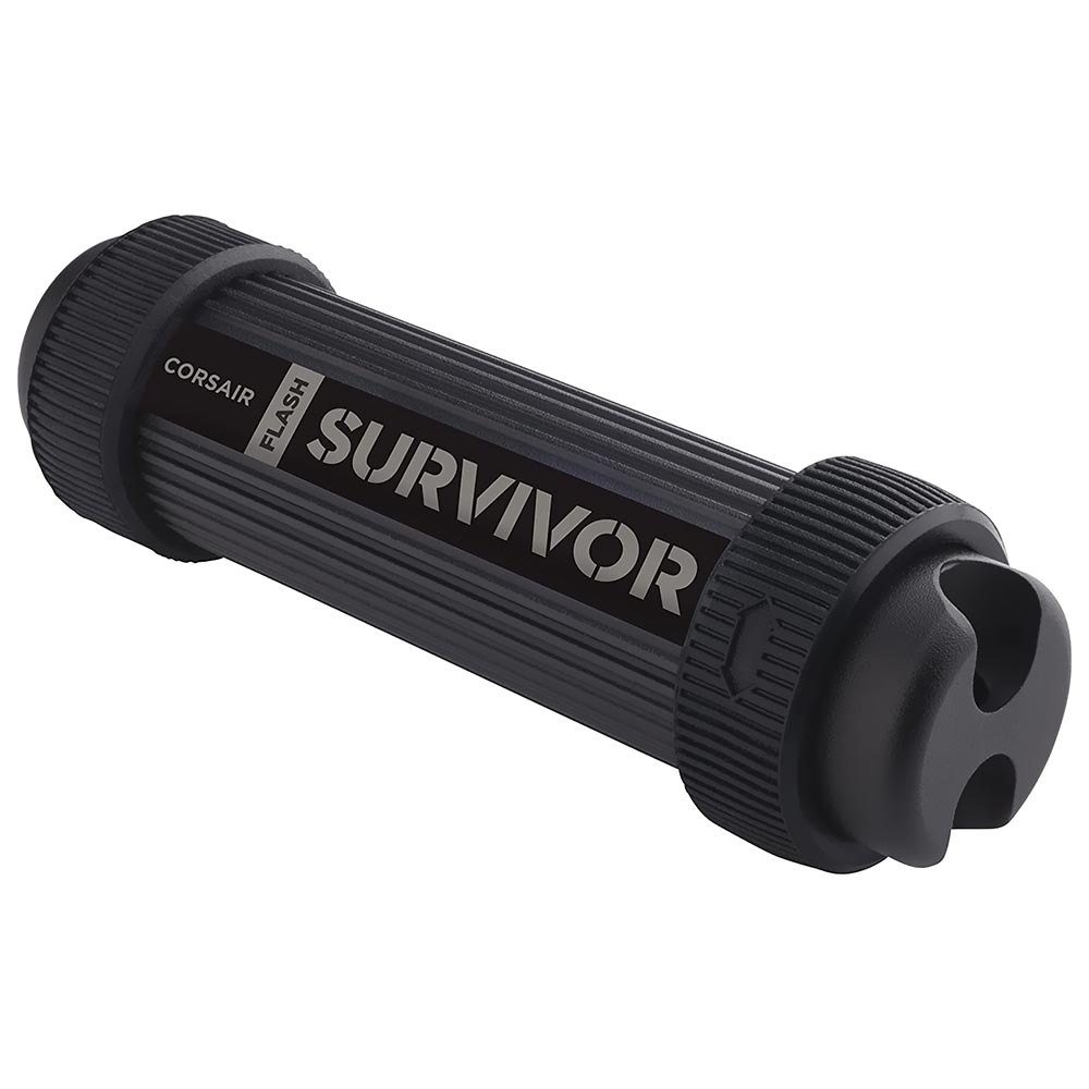 Pendrive Corsair Flash Survivor Stealth 256GB USB 3.0 - Preto (CMFSS3B-256GB)
