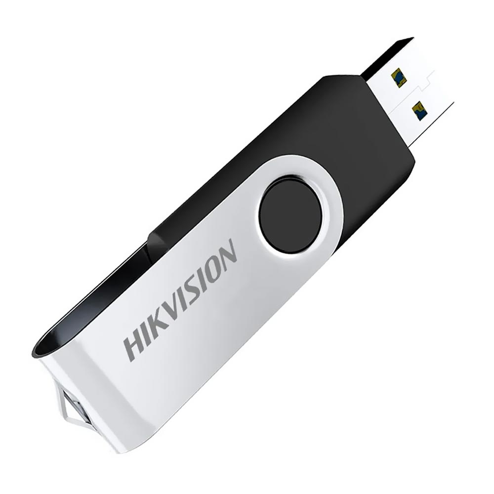 Pendrive Hikvision M200S 128GB USB 3.0 - Preto / Prata (HS-USB-M200S)