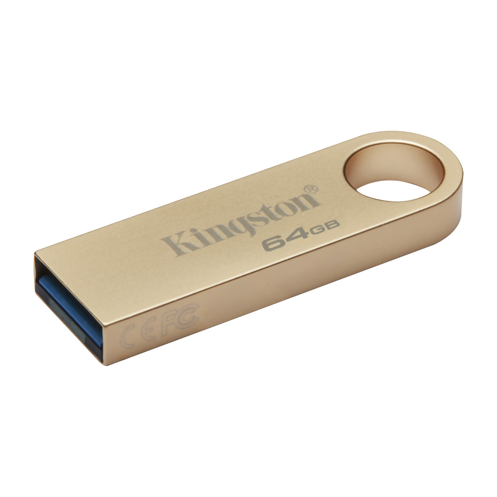 Pendrive Kingston 64GB USB 3.2 - Dourado (DTSE9G3/64GB)