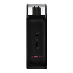 Pendrive Kingston DataTraveler 70 256GB Type-C 3.2 - Preto (DT70/256GB)