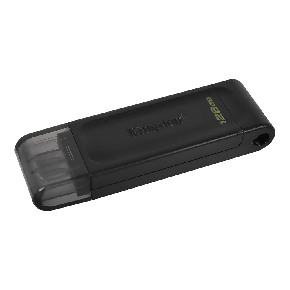 Pendrive Kingston DT70 128GB USB Type-C 3.2 - Preto