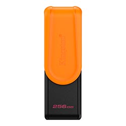 Pendrive Kingston Exodia S 256GB USB 3.2 - Preto / Laranja (DTXS/256GB)