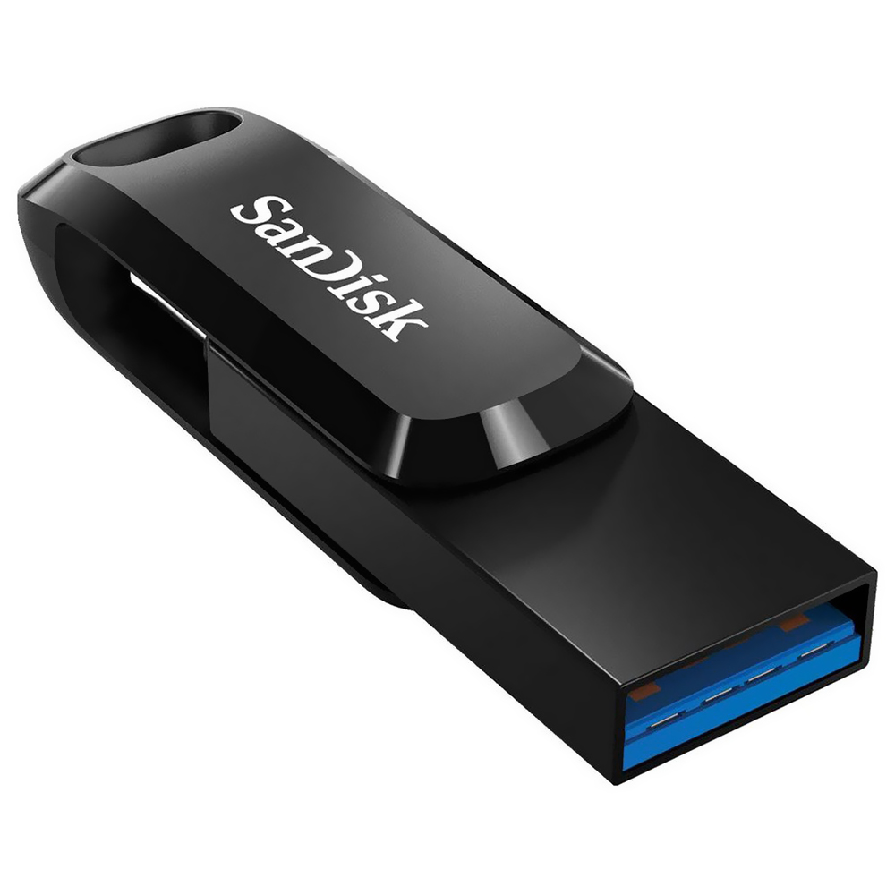 Pendrive SanDisk G46 Ultra Dual Drive Go 256GB USB 3.1 / Type-C - Preto