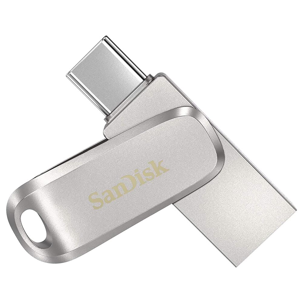 Pendrive SanDisk G46 Ultra Dual Drive Luxe 64GB USB 3.1 / Type-C - Prata