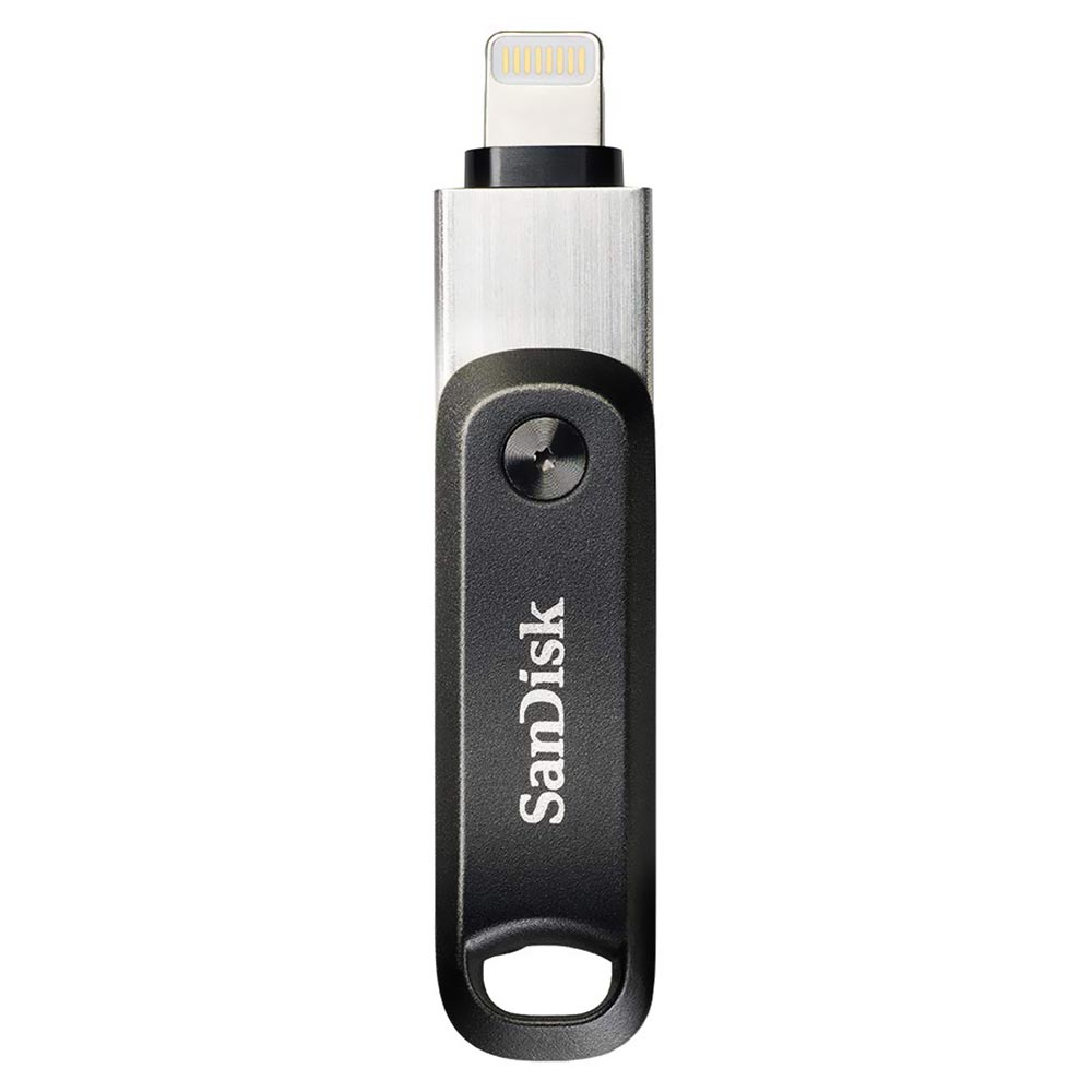 Pendrive SanDisk Ixpand Flash Drive GO 128GB Lightning / USB 3.0 - Preto / Prata (SDIX60N-128G-GN6NE)