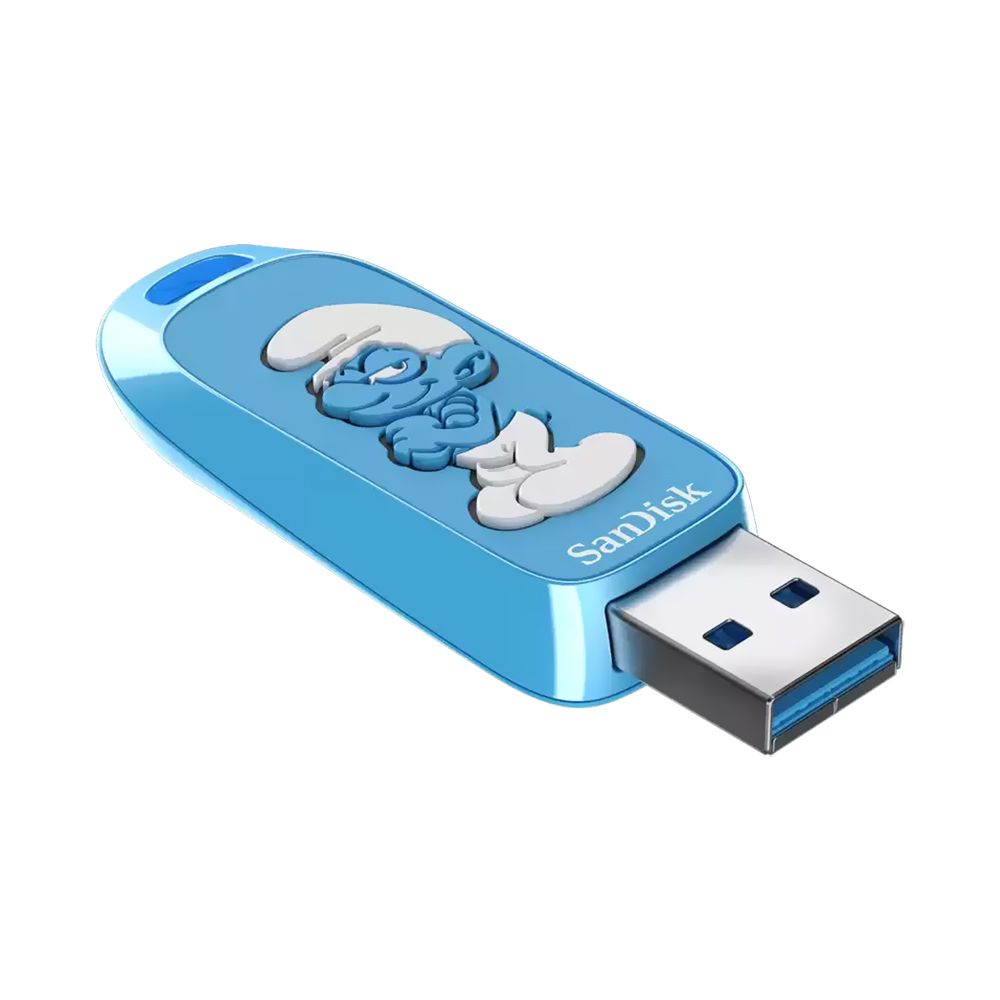 Pendrive SanDisk Smurfs 64GB USB 3.2 - Azul (SDCZIS-064G-G46)