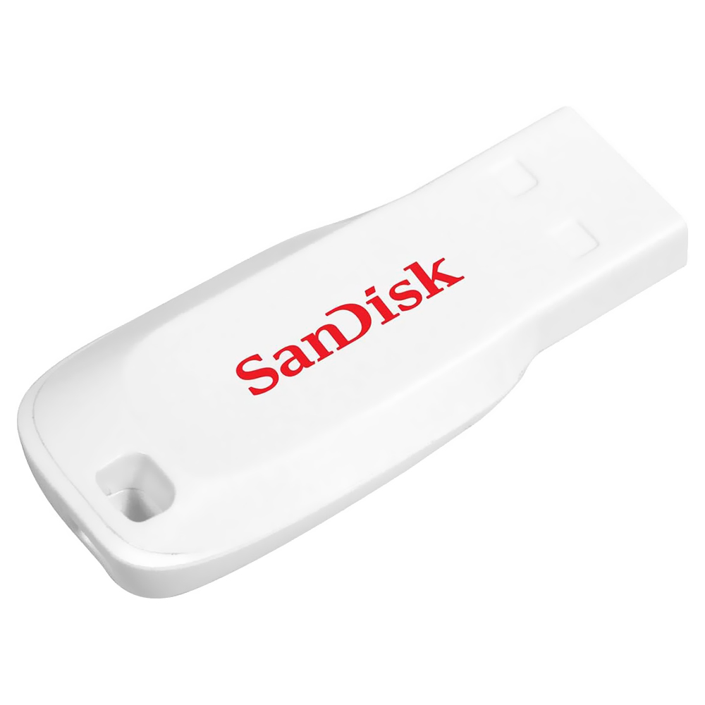 Pendrive SanDisk Z50C Cruzer Blade 16GB USB 2.0 - Branco (SDCZ50C-016G-B35W)