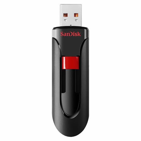 Pendrive SanDisk Z600 Cruzer Glide 128GB USB 3.0 - Preto