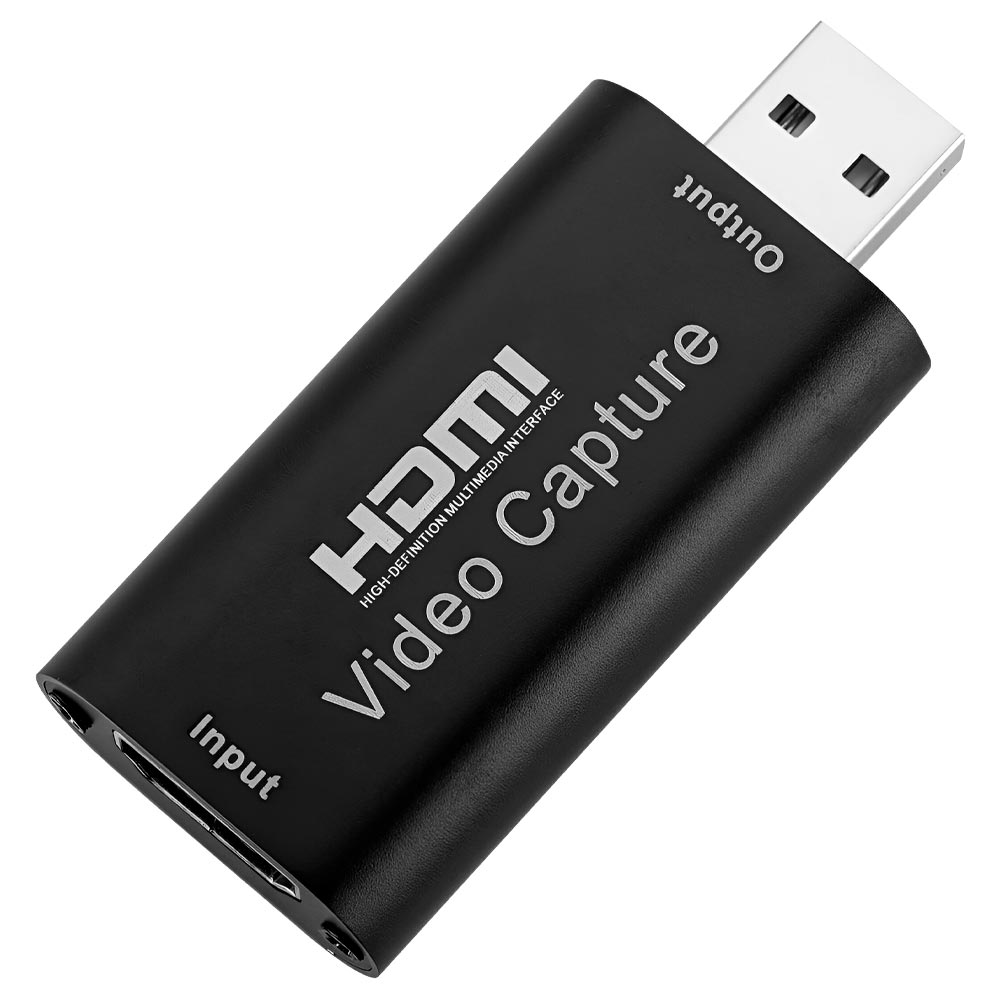 Placa de Captura de Vídeo 3D 4K Full HD HDMI / USB 2.0 - Preto