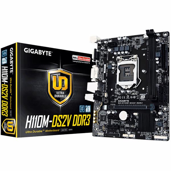 Placa Mãe Gigabyte H110MDS2V Ultra Durable Motherboard LGA 1151 DDR3