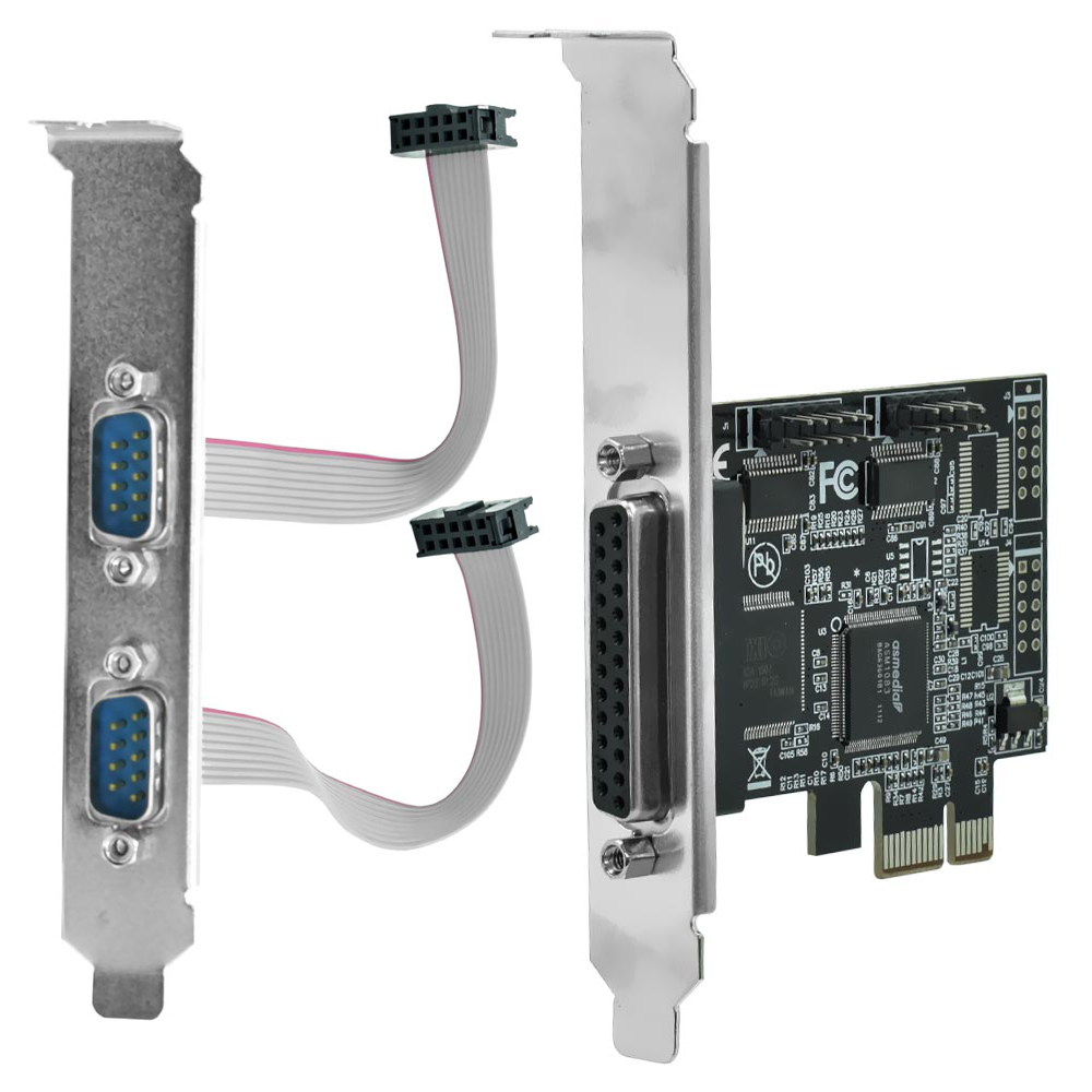 Placa PCI Express 2 Serial / 1 Paralelo Low Profile