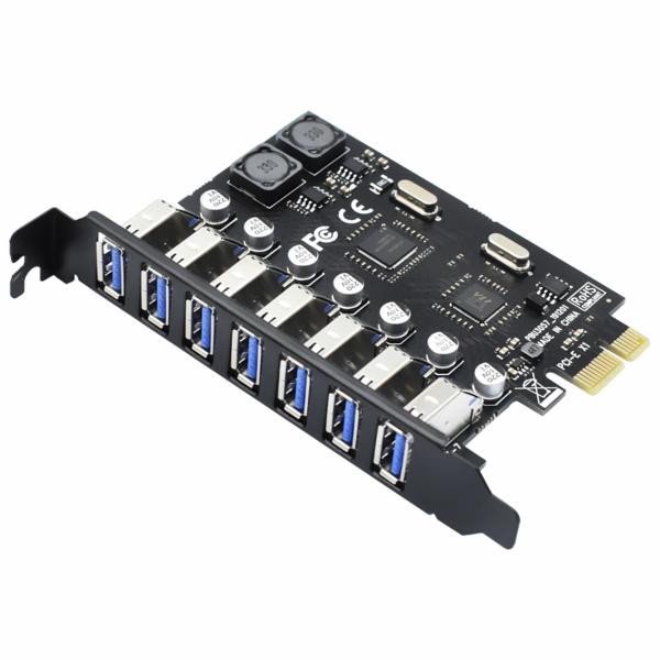 Placa PCI Express 7x1 Saídas USB 3.0