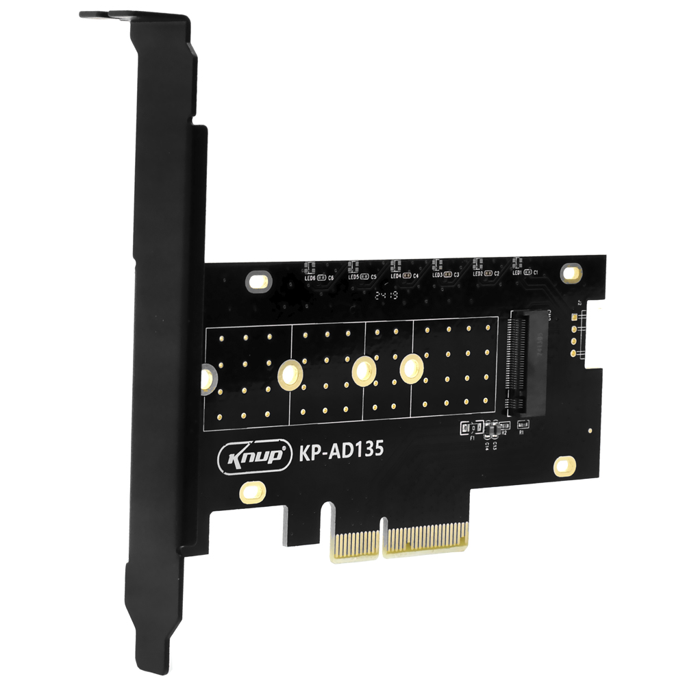 Placa PCI Express Knup KP-AD135 1 Saída / M.2 NVMe Pro 3.0