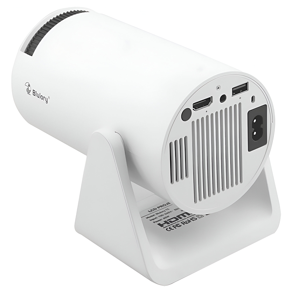 Projetor Blulory Mini LED T5 1200 Lumens - Branco