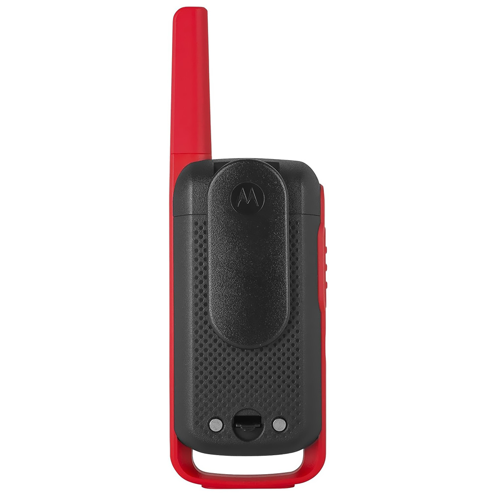 Walkie Talkie Motorola T210 FRS / GMRS / 20 Milhas / Bivolt - Preto / Vermelho