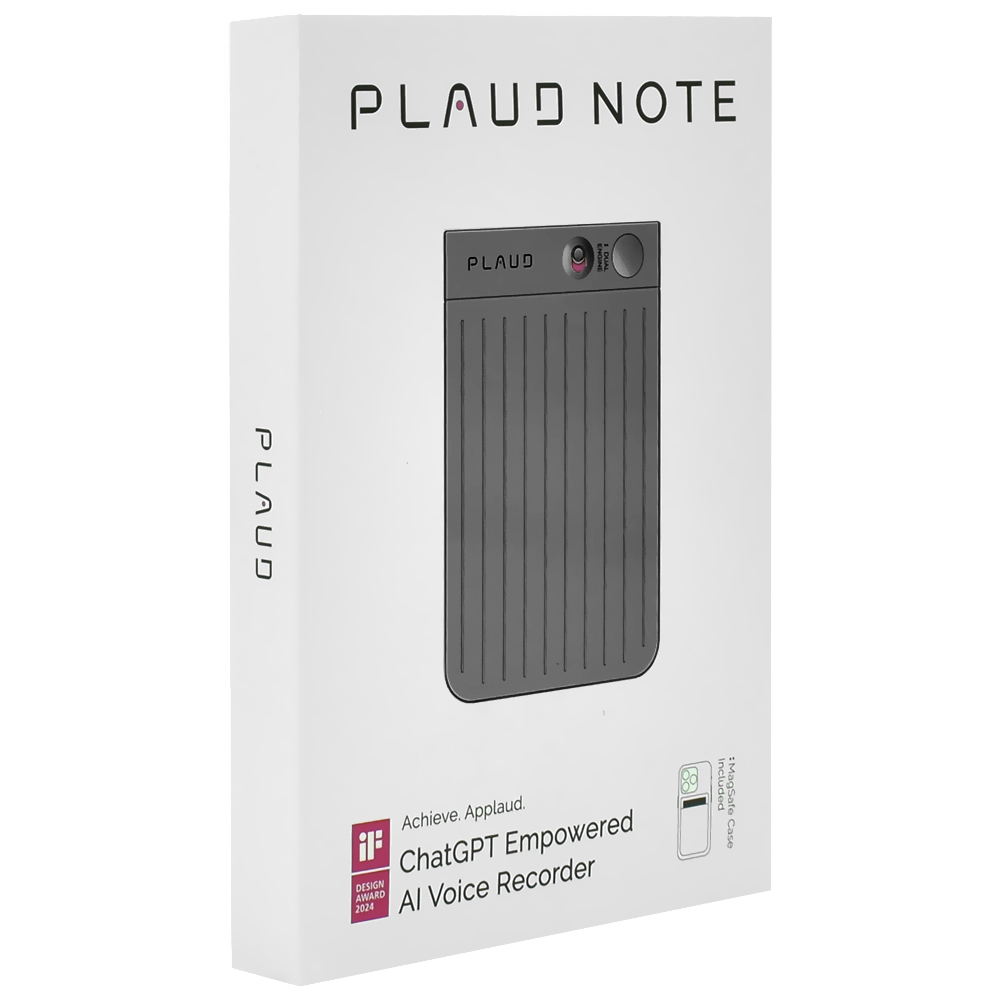 GRAVADOR DE VOZ PLAUD NOTE NB-100 64GB AI VOICE RECORDE PRETO 