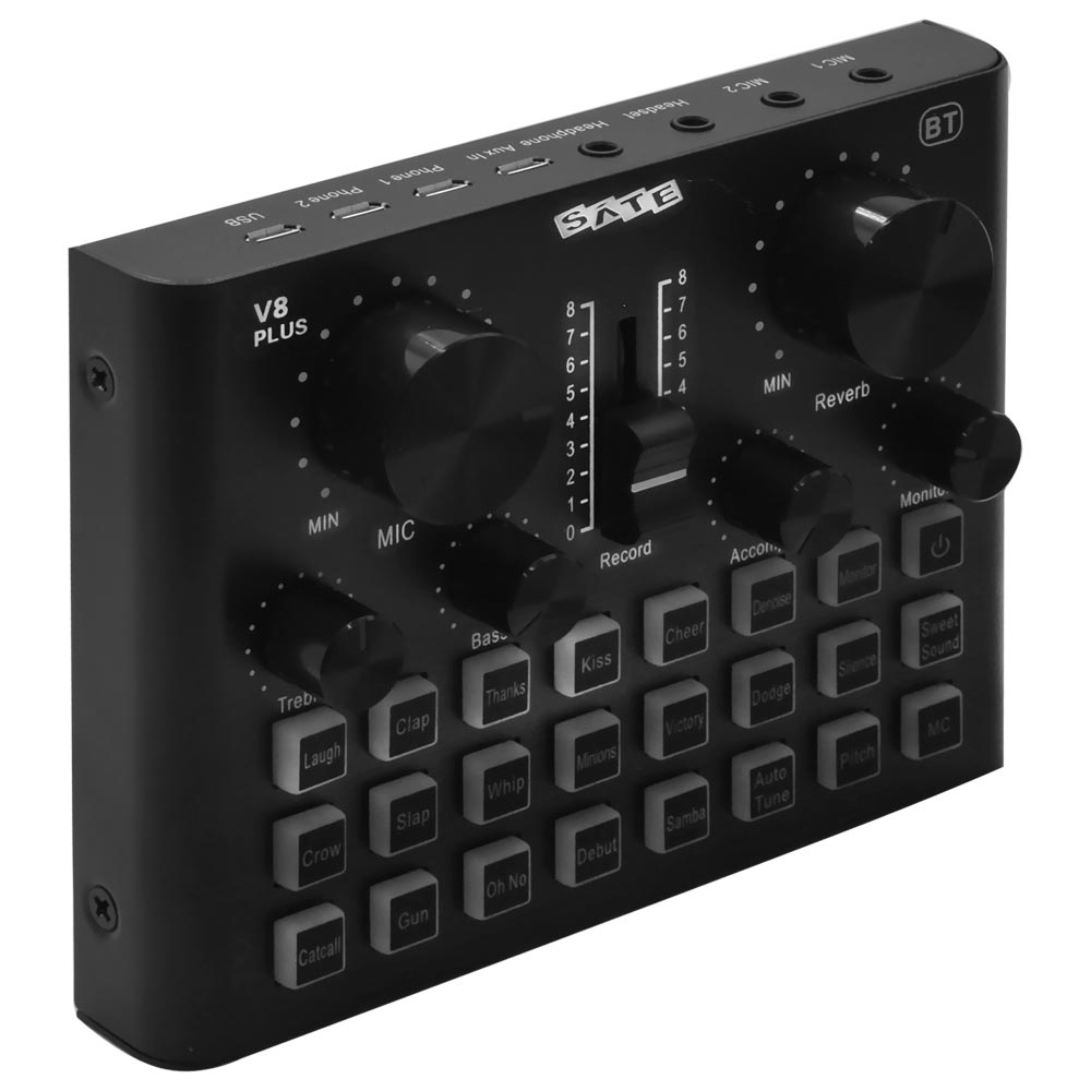 INTERFACE DE AUDIO SATELLITE AMK37 MULTIFUNCIONAL LIVESOUND CARD PRETO