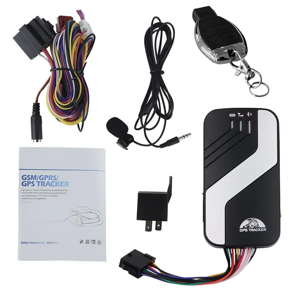 GPS TRACKER 403D GSM/GPRS/LTE 4G RASTREADOR + BLOQUEADOR PRATA/PRETO