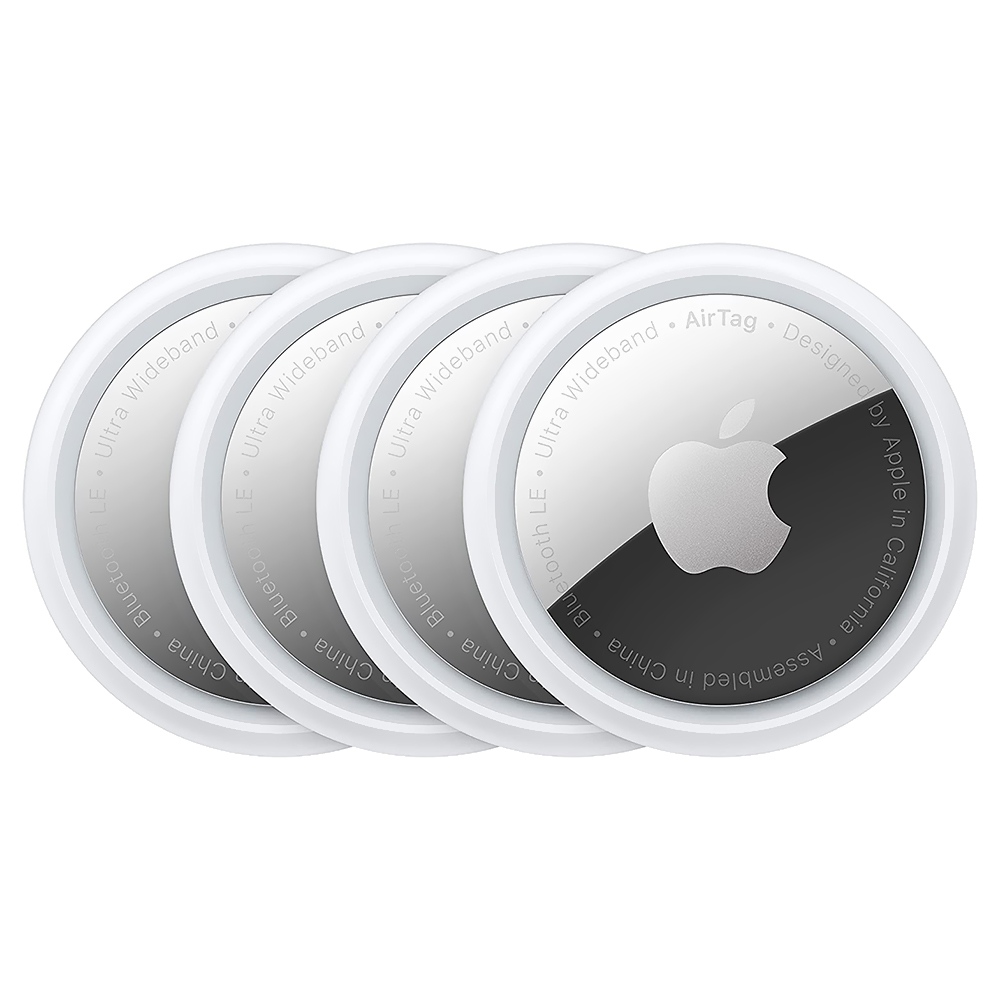 Rastreador Apple AirTag MX542AM/A Bluetooth - Branco / Prata (Kit com 4)