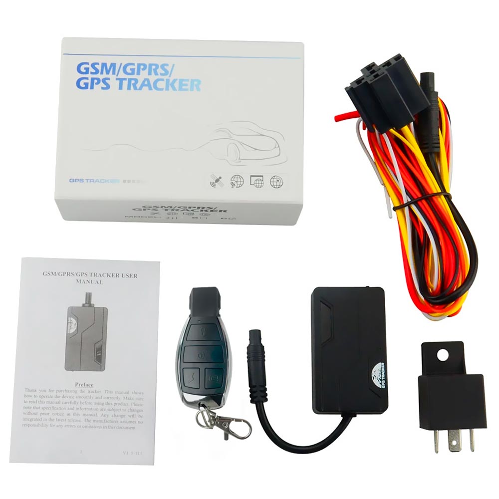 Rastreador GPS Tracker 311 GSM / GPRS / Bloqueador - Prata / Preto
