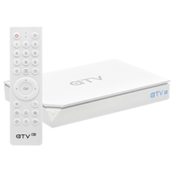 RECEPTOR DIGITAL ATV A5 UHD 8K 5G 2GB/16GB/IPTV/WIFI/HDMI/USB/LAN/ANDROID 9.0 BRANCO