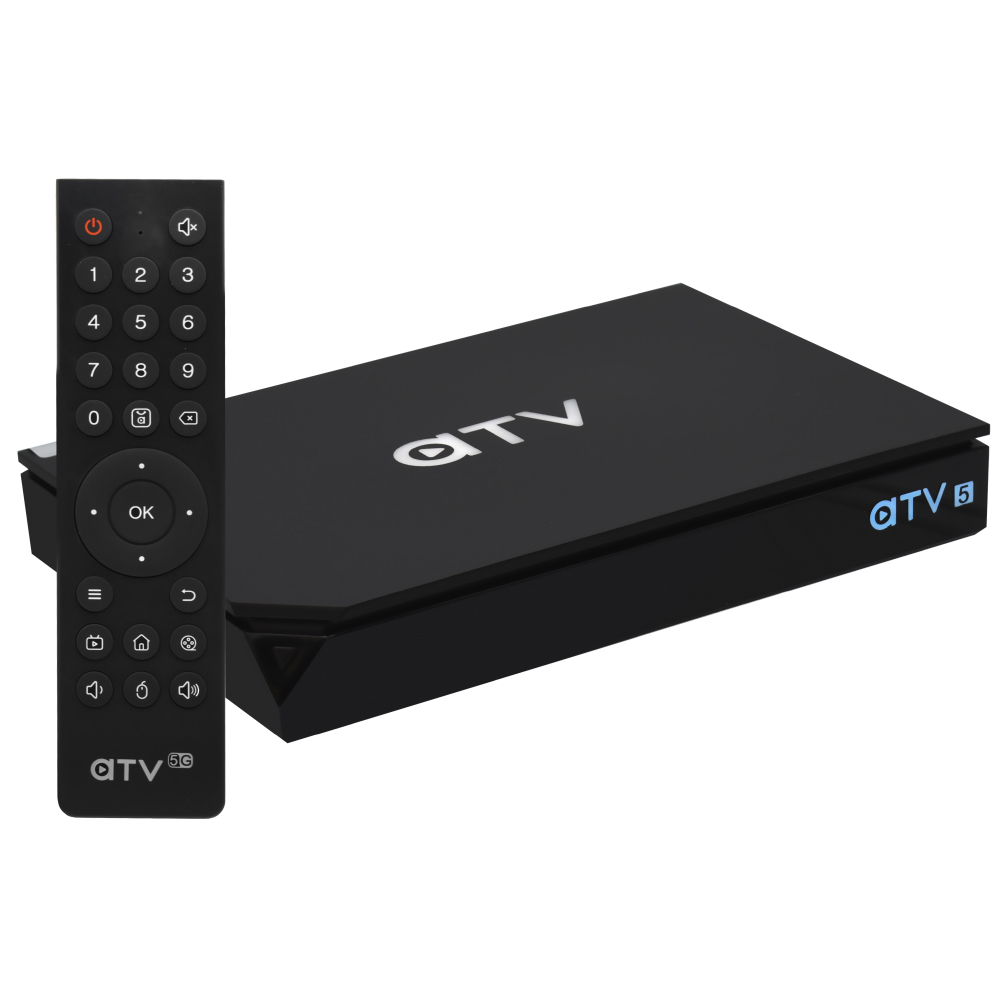 RECEPTOR DIGITAL ATV A5 UHD 8K 5G 2GB/16GB/IPTV/WIFI/HDMI/USB/LAN/ANDROID 9.0 PRETO