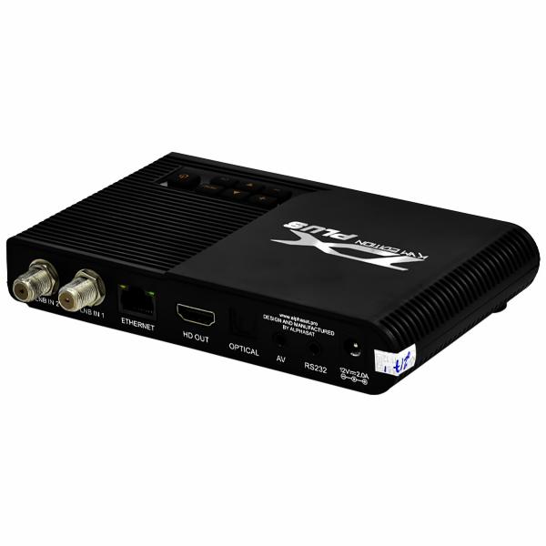 Receptor Digital FTA Alphasat TX Plus KVM Edition / IKS / SKS - Preto
