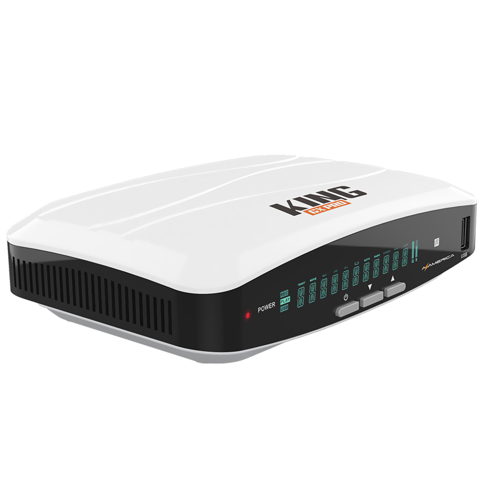 Receptor Digital FTA Azamerica King Gx Pro IKS / SKS - Branco