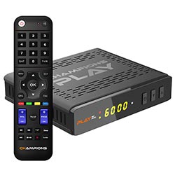 Receptor Digital FTA Champions Play GX Pro IKS / SKS - Preto