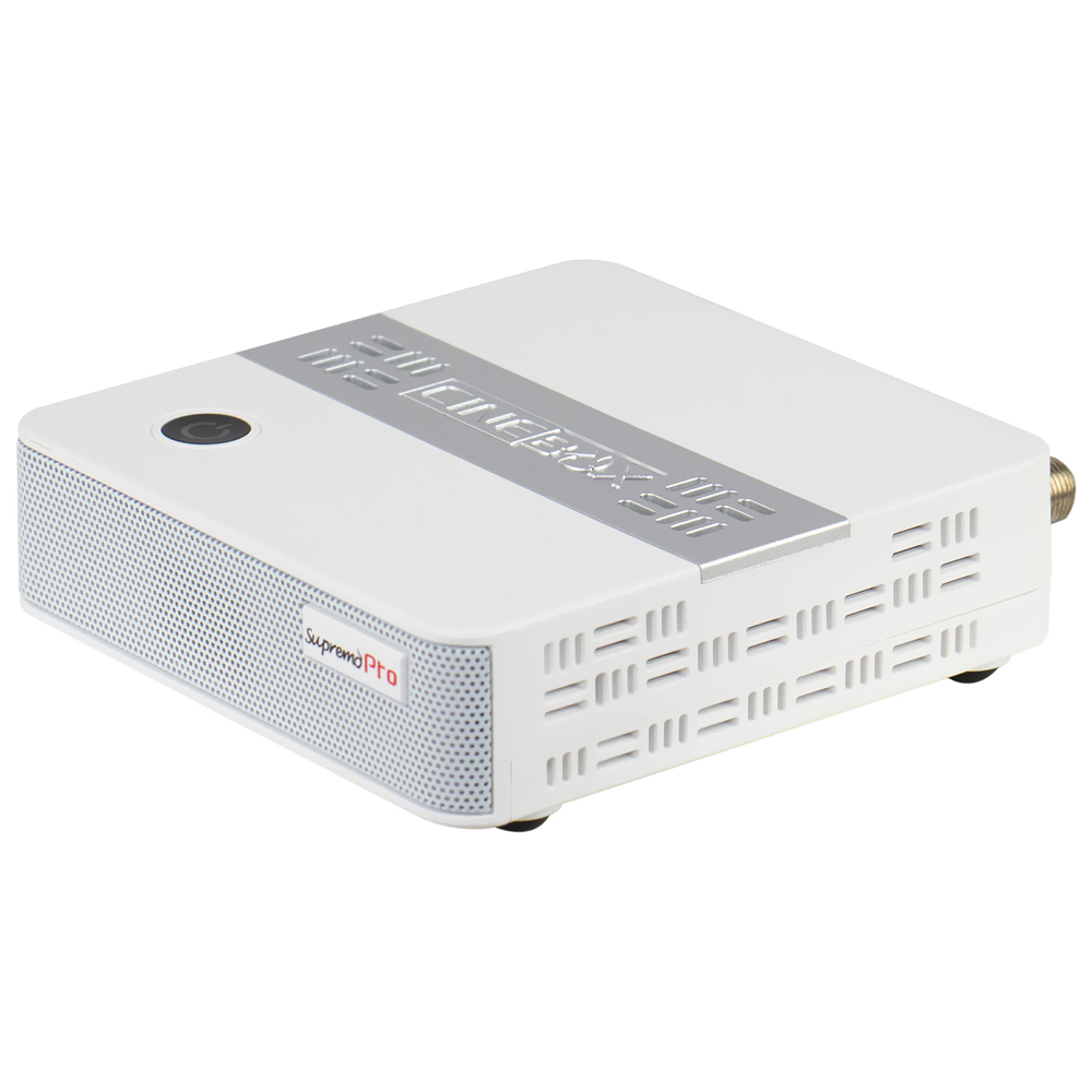 Receptor Digital FTA Cinebox Supremo Pro IKS / SKS - Branco