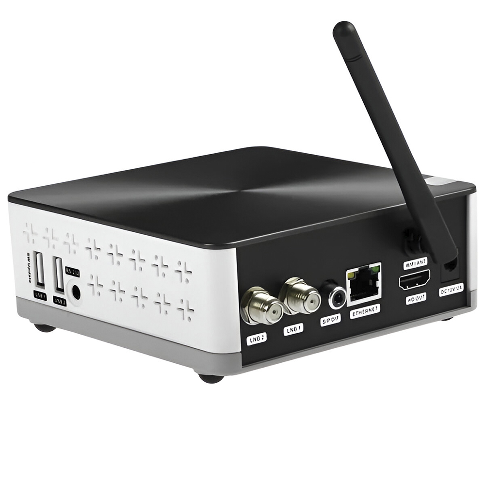 Receptor Digital FTA Cinebox Veritas IKS / SKS - Branco / Preto