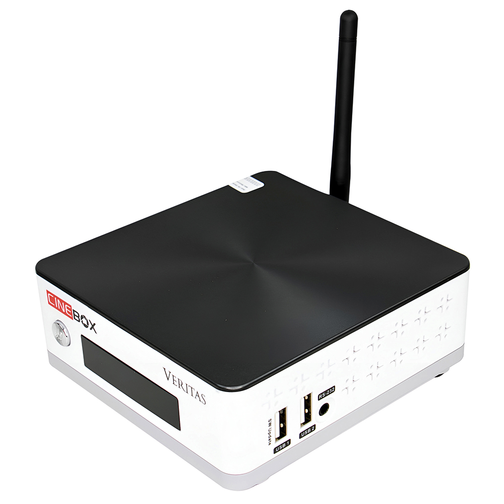Receptor Digital FTA Cinebox Veritas IKS / SKS - Branco / Preto