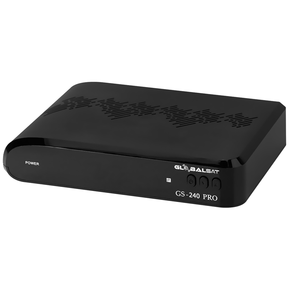Receptor Digital FTA Globalsat GS240 Pro Max IKS / SKS - Preto