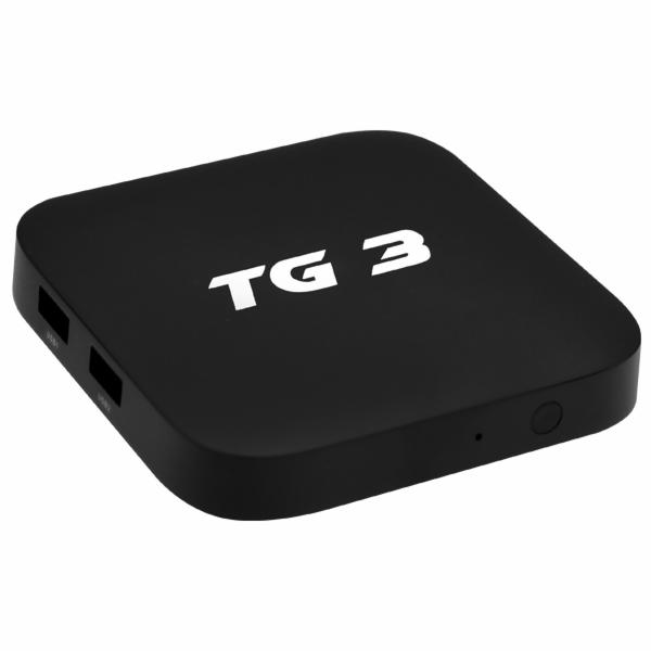 RECEPTOR DIGITAL OTT BOX TIGRE TG3 UHD 4K 2GB/16GB IPTV/WIFI/HDMI/USB/LAN/ANDROID PRETO
