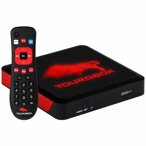 Receptor Digital Tourobox 1GB de RAM / 8GB / 4K UHD - Preto